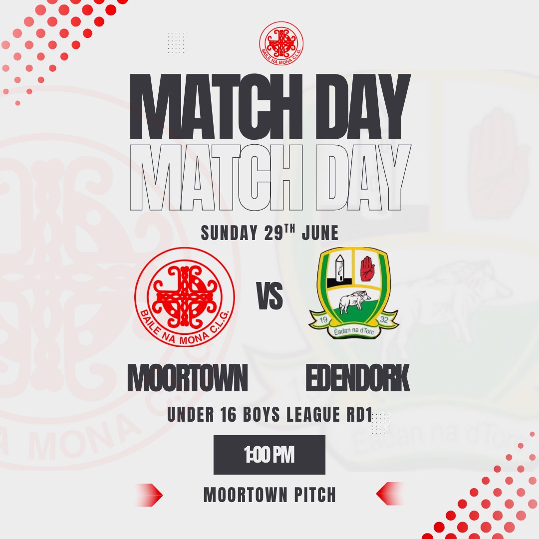 MoortownGAC's tweet image. Our u16s begin their league campaign tomorrow good luck boys 🔴🤣