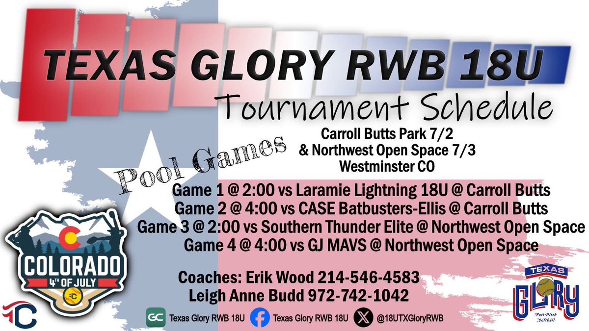 18U Texas Glory RWB tweet media