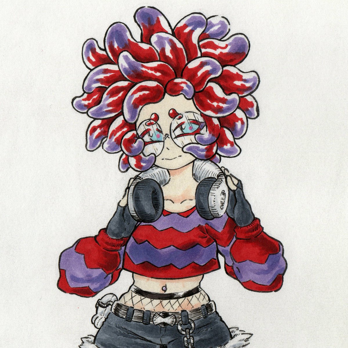 EvinBlacksmith's tweet image. Annie 🔴🟣 (SPLATOON 3)