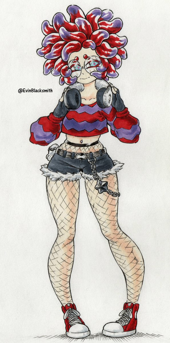 EvinBlacksmith's tweet image. Annie 🔴🟣 (SPLATOON 3)