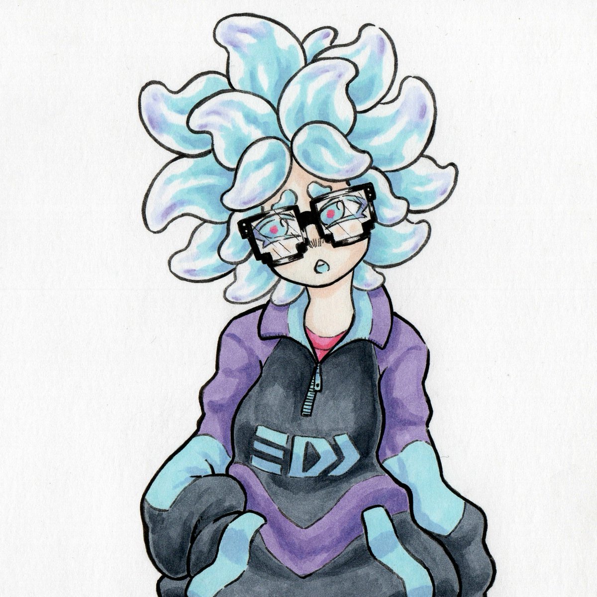 EvinBlacksmith's tweet image. Annie 🔵🟣 (SPLATOON 3)