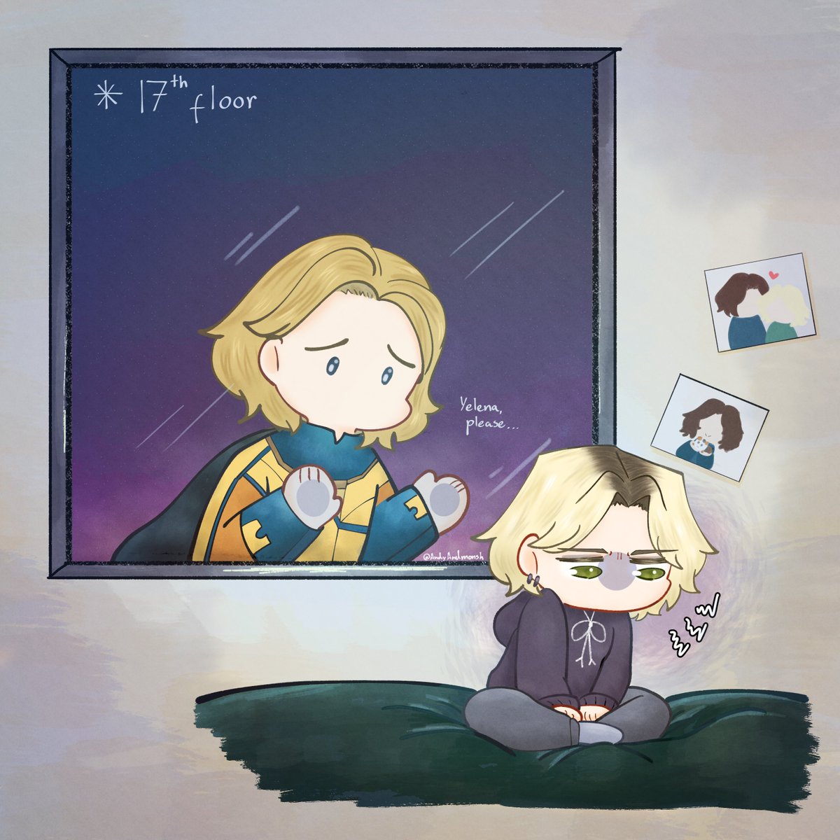 She's still angry about that 10-minute breakup (they had a moment)

#Thunderbolts #Boblena #ボブエレ #SENTRYLIGHT