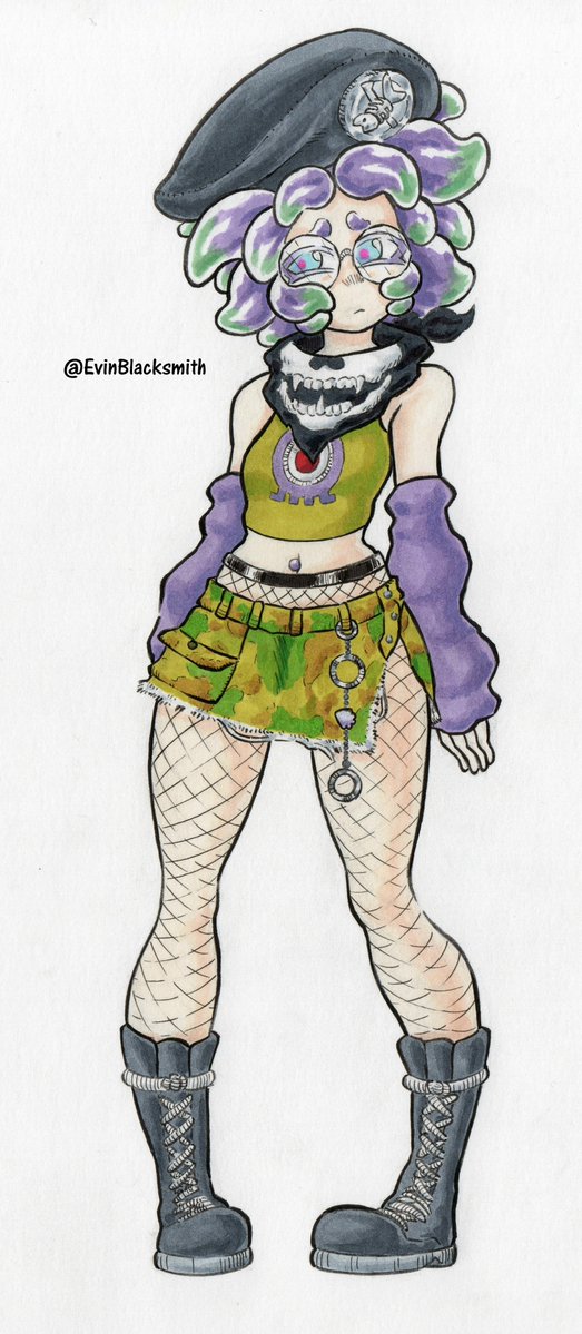 EvinBlacksmith's tweet image. Annie 🟢🟣 (SPLATOON 3)