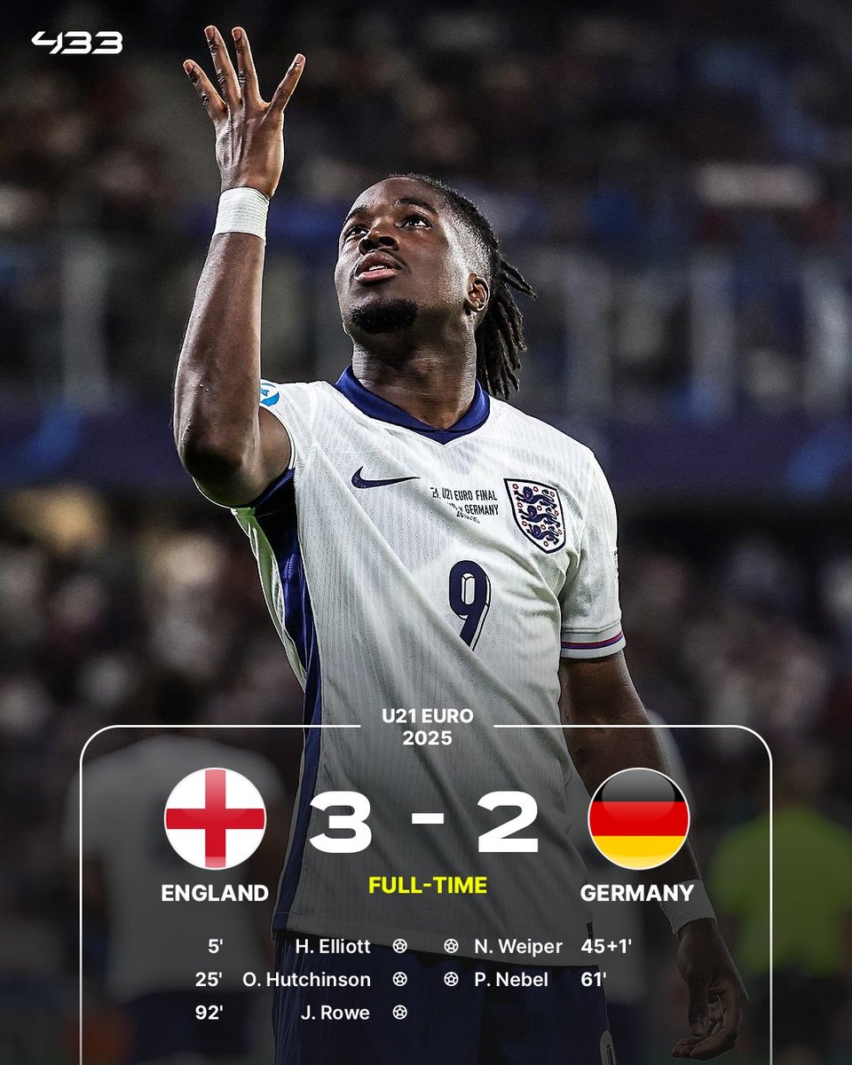 ENGLAND ARE EURO U21 CHAMPIONS AGAIN 🏴󠁧󠁢󠁥󠁮󠁧󠁿🏆