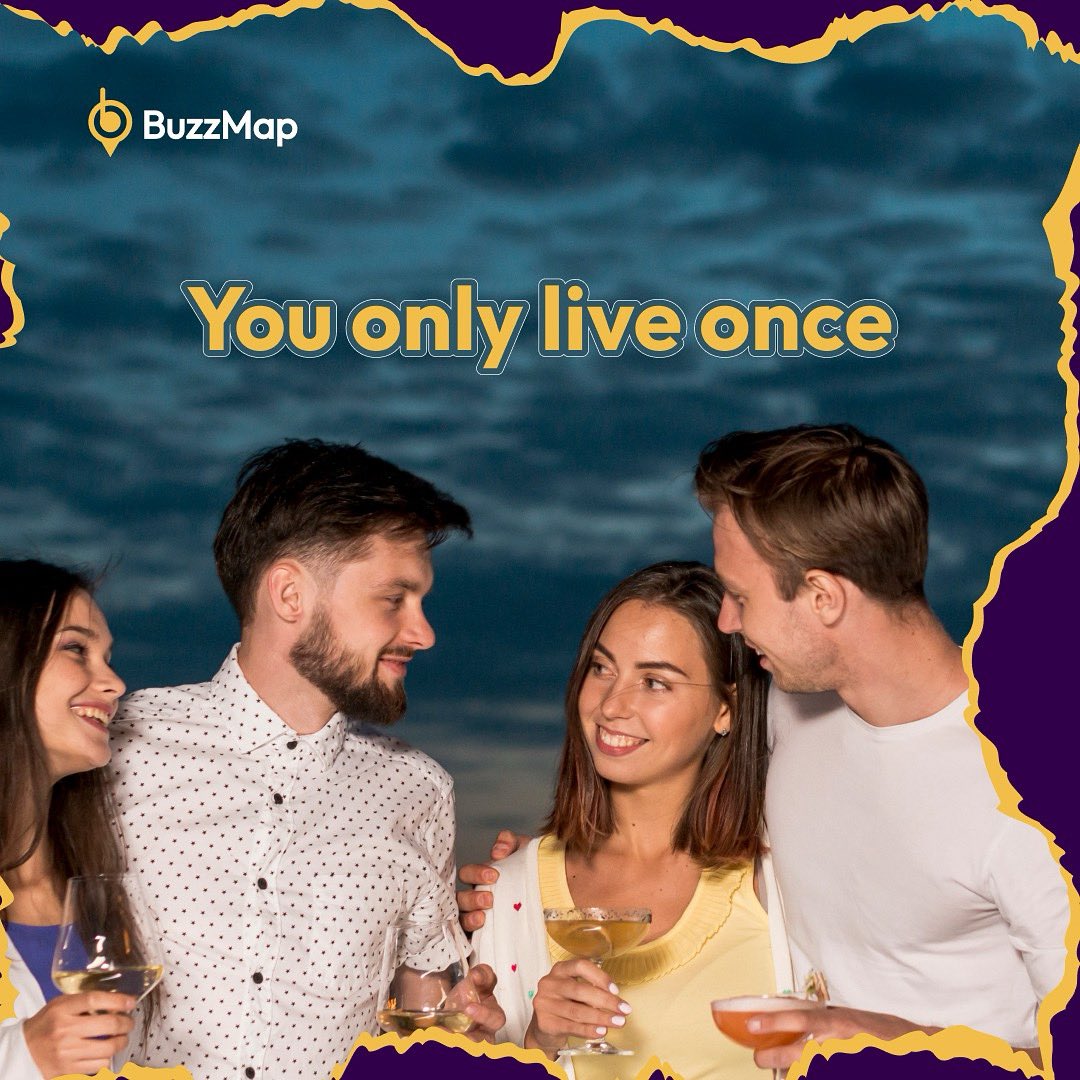 mybuzzmap's tweet image. YOLO🥂
Live every moment like it’s last.
Live, Love, Laugh and attend every event you can while you can with BuzzMap!
•
•
Download BuzzMap today on Apple Store and Google Play store.
•
•
•
•
•
#buzzmap #livewithbuzzmap #jointhebuzz #lifeoftheparty #eventfinder