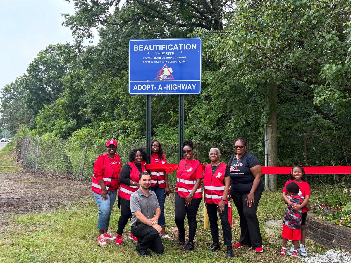 Our office had the pleasure of attending the ribbon cutting for a new Adopt a Highway Location, sponsored by the Staten Island Alumnae Chapter of the Delta Sigma Theta Sorority. Thank you for your initiative &amp; hard work in maintaining this location. We appreciate your efforts!