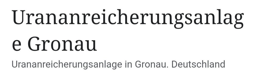 Na so ein Zufall, dass die einzige Uran-Anreicherungsanlage Deutschlands ausgerechnet im Wahlkreis von <a href="/jensspahn/">Jens Spahn</a> liegt, wo er doch jetzt Atomwaffen für 🇩🇪 möchte.