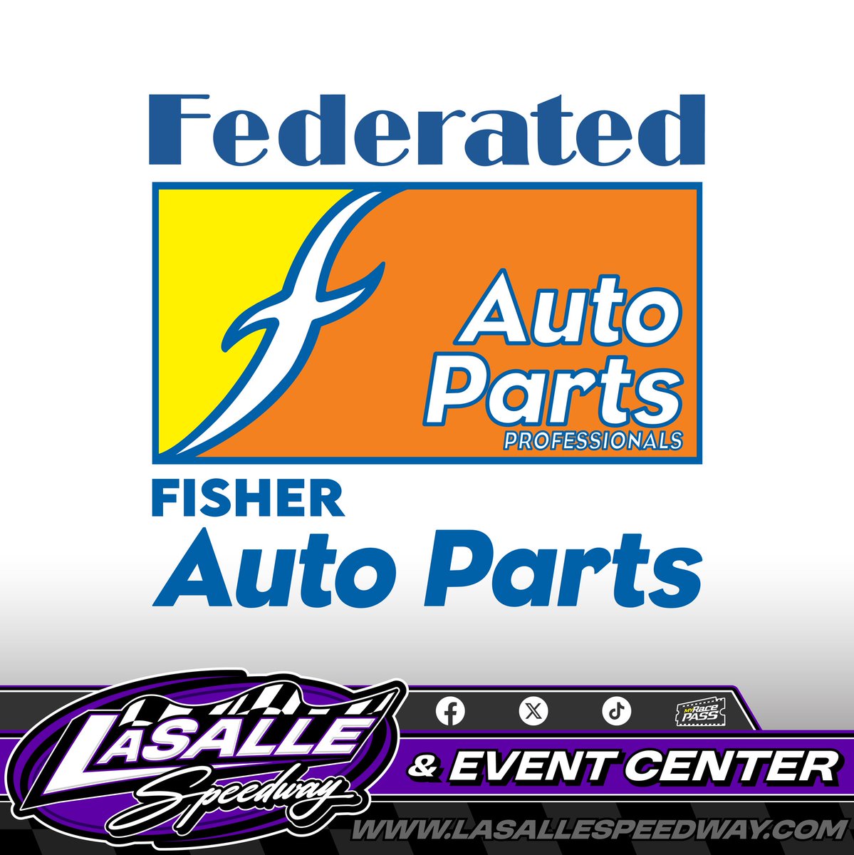 The <a href="/LaSalleSpeedway/">LaSalle Speedway</a> would like to thank Fisher Auto Parts in Streator for their sponsorship/support of the speedway in 2025. Be sure to visit them online at fisherautoparts.com for more information.