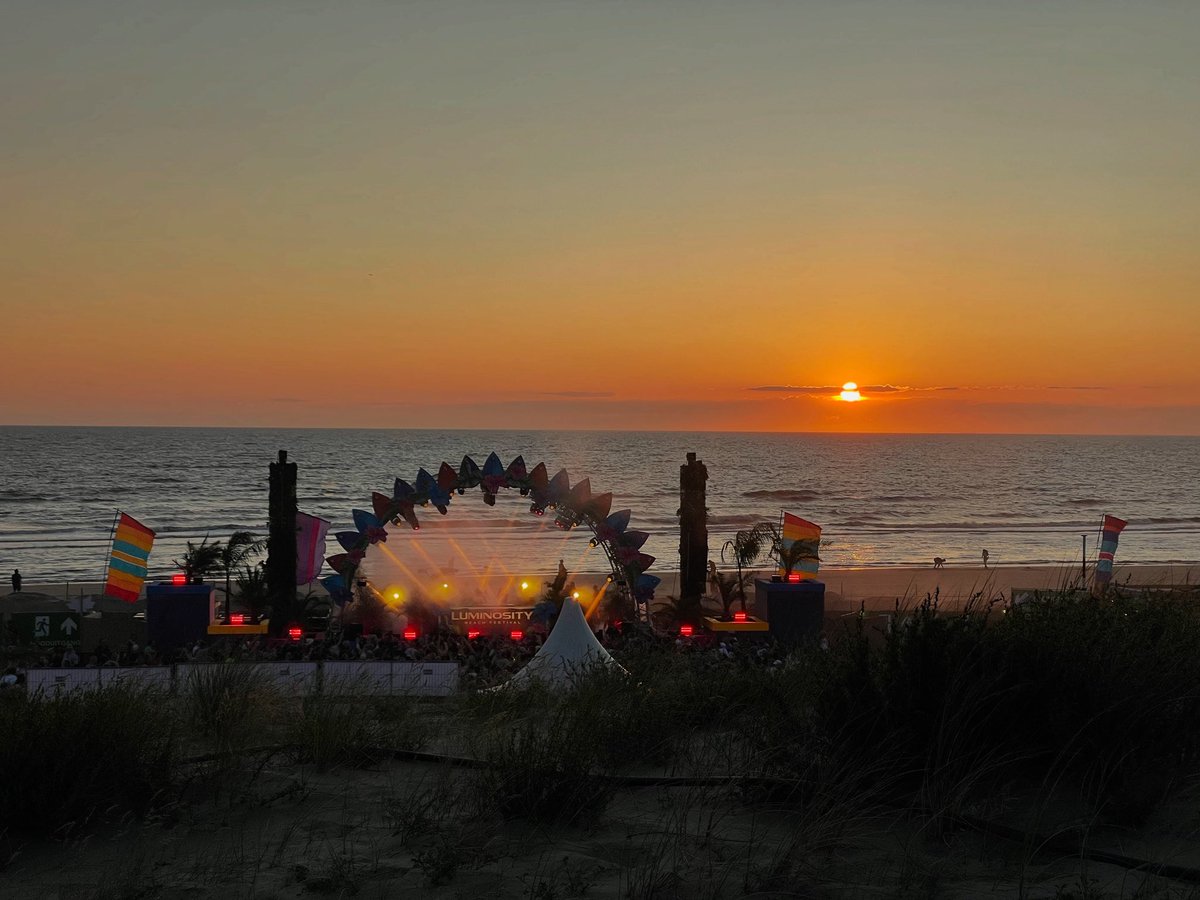 Luminosity Beach Festival sunsets are epic! 😍 #LBF25