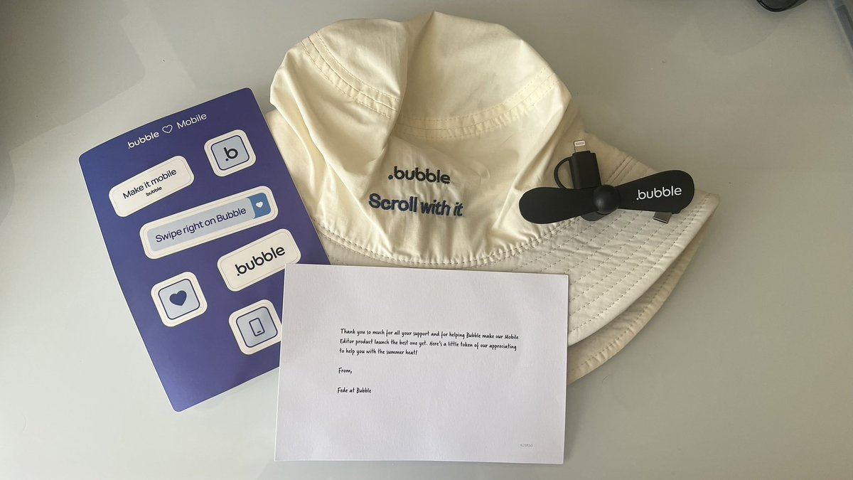 thanks for the <a href="/bubble/">Bubble</a> swag <a href="/fede_bubble/">Fede</a>!!

no such thing has summer heat in sf but will definitely come in handy when the september heatwave comes around ☀️ 😂