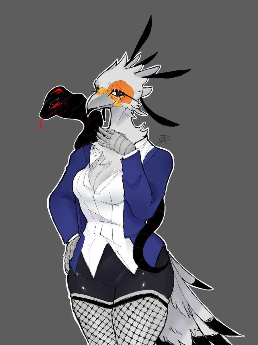 Secretary bird jumpscare 👀