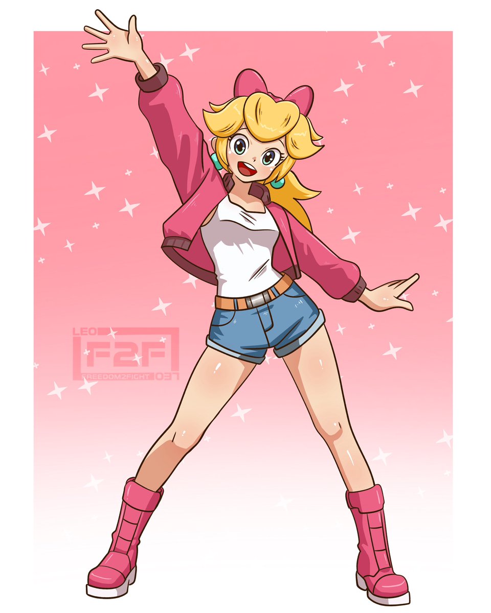 Princess Peach artwork — all done! #PrincessPeach #MarioKartWorld