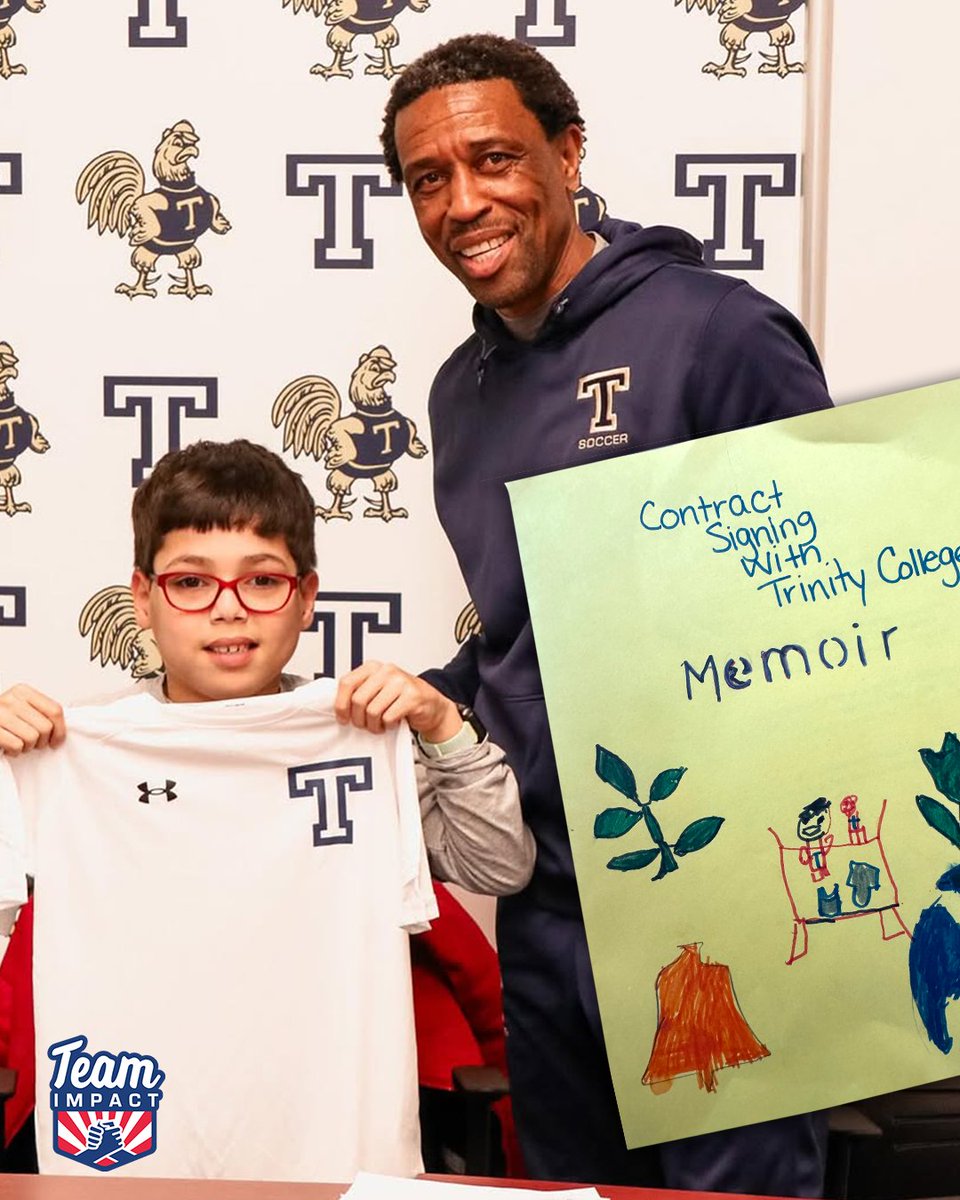 GoTeamIMPACT's tweet image. I felt 𝓗𝓪𝓹𝓹𝔂 and 𝓙𝓸𝔂𝓯𝓾𝓵. ✍️
For Eli's end of year project, he got to write about a special memory, and he chose his signing day with Trinity Soccer! Read Eli's memoir about how special his teammates, coach, and friends made him feel on his big day.
#AllInAllTogether