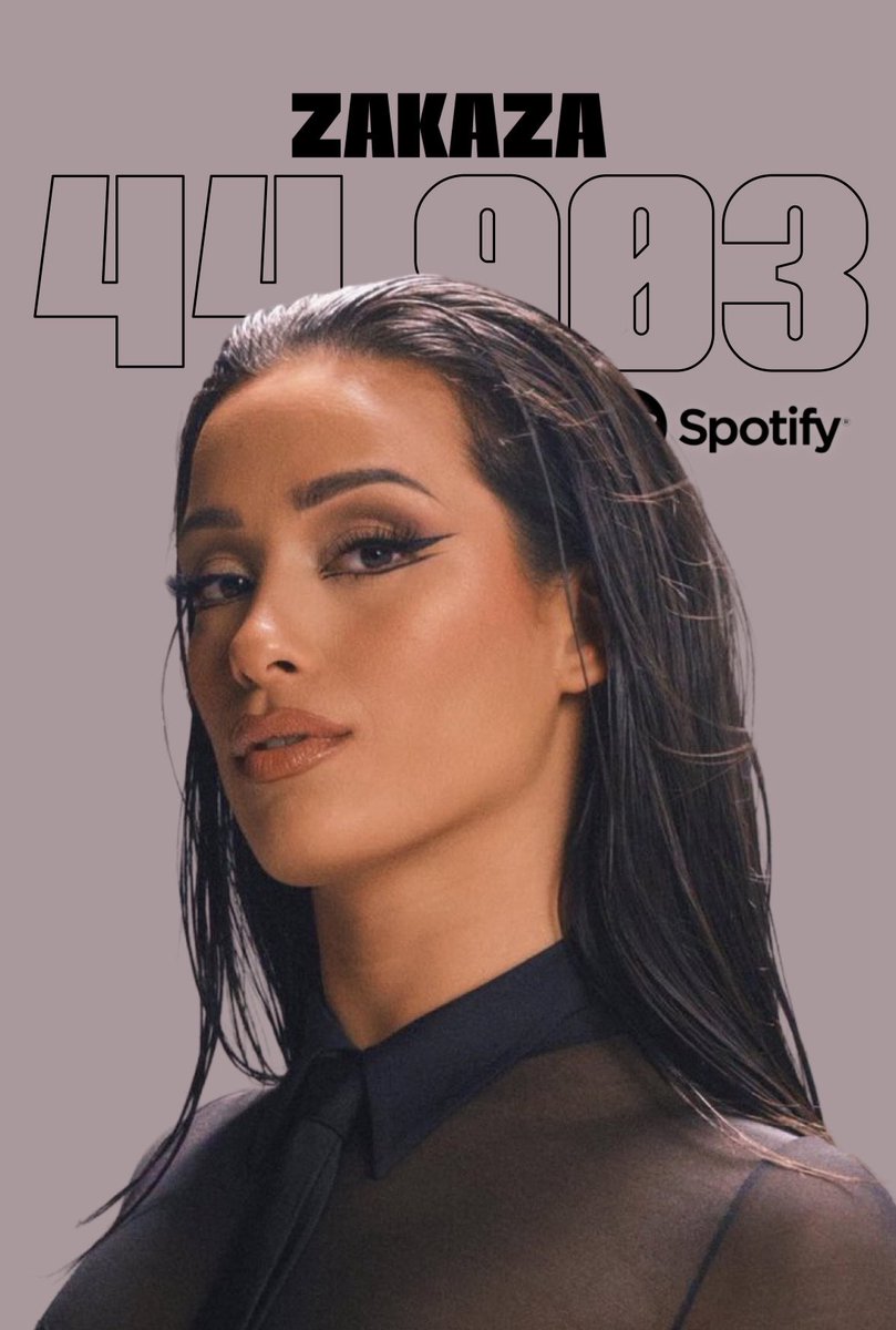 ChanelTSpain's tweet photo. 🚨 Zakaza debuta con 44.903 streams en Spotify https://t.co/LQvVqnbSPX