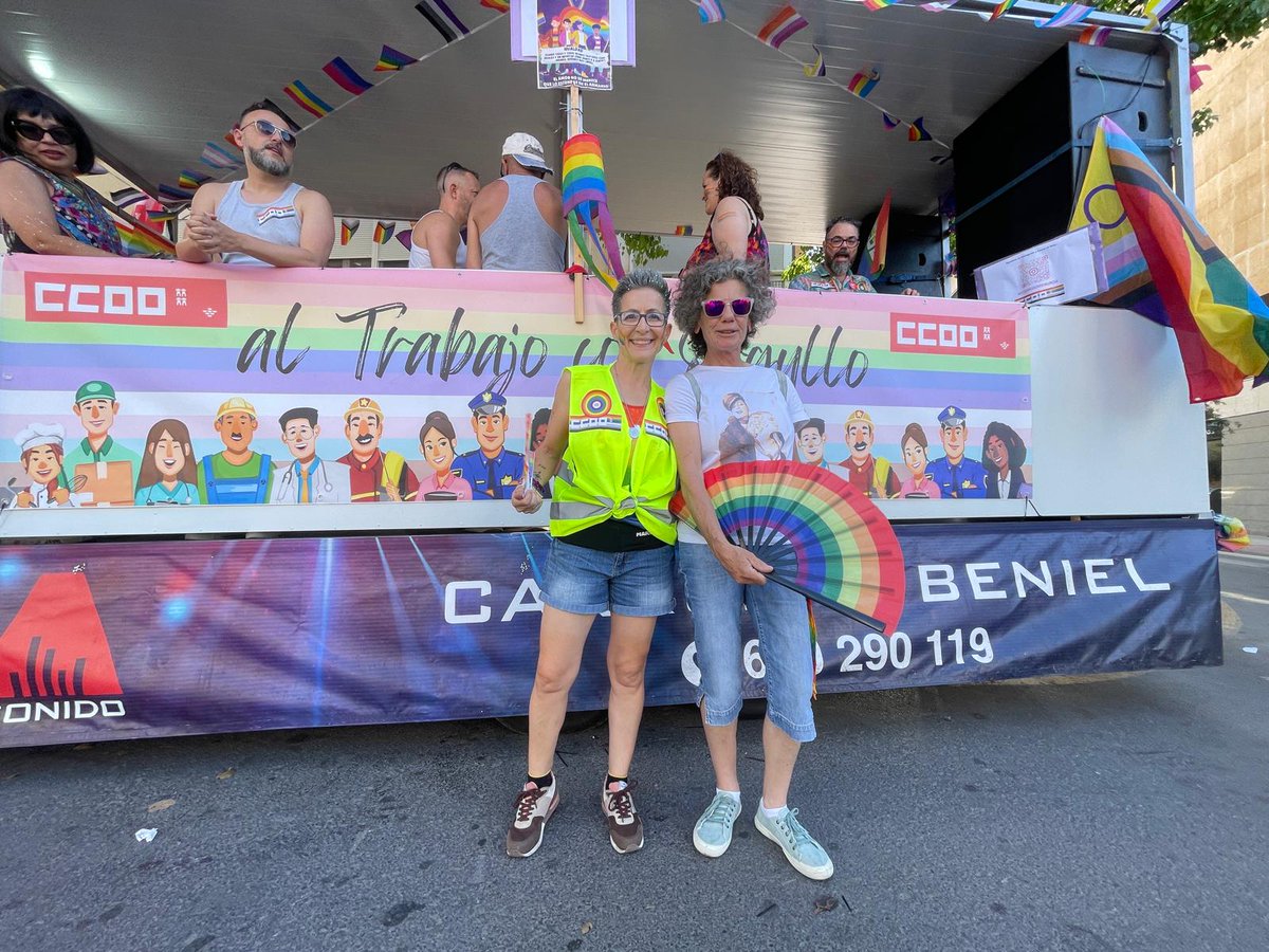 CCOORM's tweet image. Las CCOO Región de Murcia, ORGULLOSAS,  toman hoy las calles de Cartagena junto a los colectivos LGTBIQ+.

#OrganizaTuOrgullo #altrabajoconorgullo
