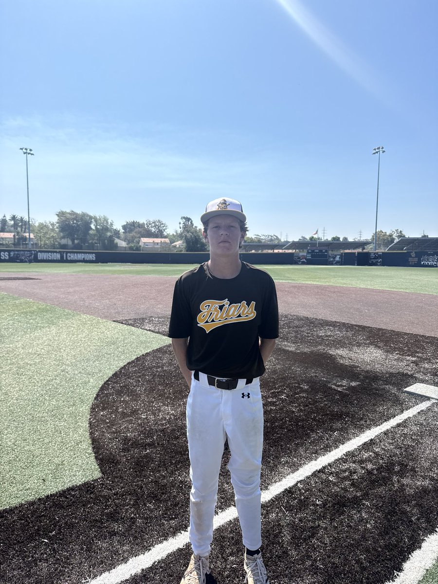 F: Friars Baseball Club 9, CBA Summit 0
PoG: Blake Phipps 5IP, 3K / 1-3, R