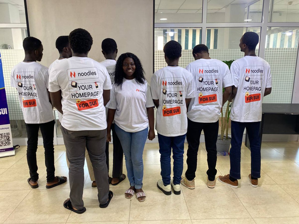 Insight 💡 (@trenchkhid008) on Twitter photo Had an amazing time at the Sui Ghana DevMeetup at Innovate Workspace, Adabraka! Great blockchain insights, awesome giveaways, food, merch, and solid networking. Big thanks to <a href="/SuiNetworkGhana/">Sui Community, Ghana 🇬🇭</a> and <a href="/NoodlesFi/">Noodles Finance 🍜</a> for powering the #Web3 future in Ghana! 🇬🇭🚀
#SuiGhana #Blockchain Had an amazing time at the Sui Ghana DevMeetup at Innovate Workspace, Adabraka! Great blockchain insights, awesome giveaways, food, merch, and solid networking. Big thanks to <a href="/SuiNetworkGhana/">Sui Community, Ghana 🇬🇭</a> and <a href="/NoodlesFi/">Noodles Finance 🍜</a> for powering the #Web3 future in Ghana! 🇬🇭🚀
#SuiGhana #Blockchain