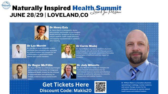 Speaking Live today at 5pm!! 😃

Will talk about Ivermectin, Fenbendazole and Mebendazole in Cancer, Autoimmune Diseases and Neurological diseases.

Loving beautiful Colorado, fantastic conference! 👏
