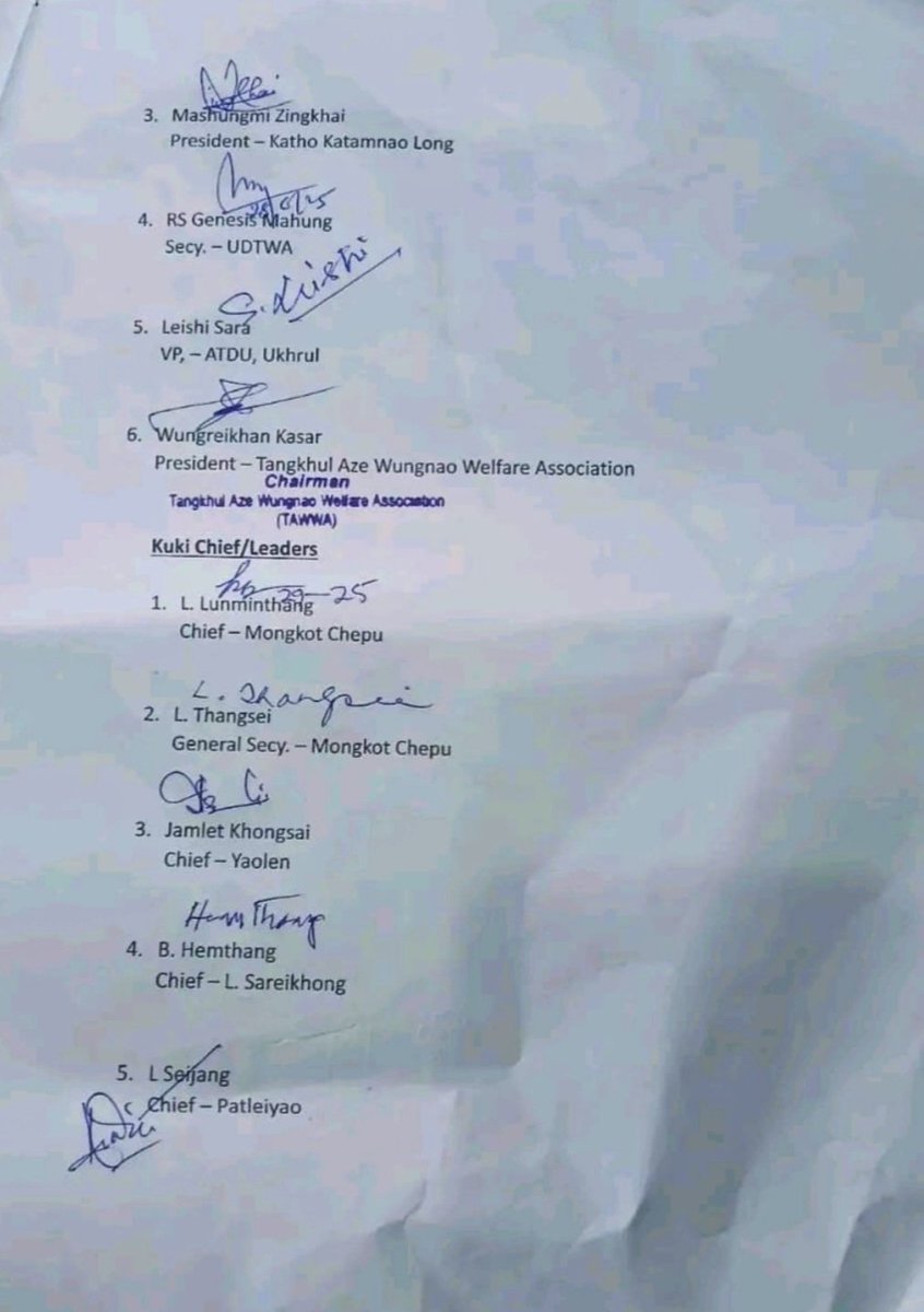 Today, a reconciliation took place between the shameless Kuki-Zo illegal immigrants community and the Naga community in Ukhrul District, Manipur. 

This marks a pivotal moment, as it is likely that there will be no further instigation from the Kuki-Zo parasitic communities for