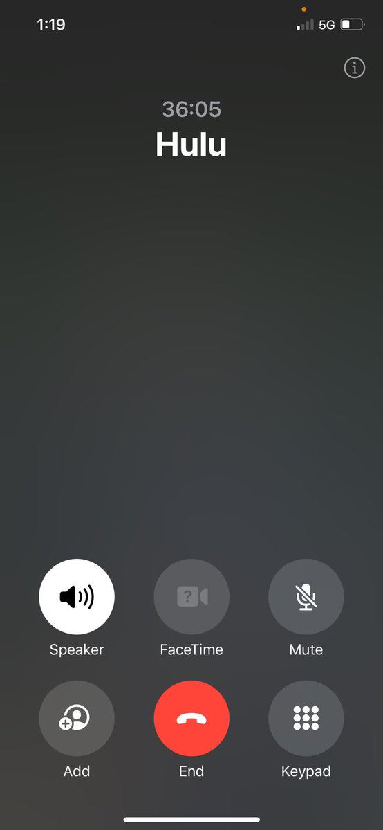 SteveMars47's tweet photo. Phone call with @hulu for almost 40 minutes to finally cancel. Two calls and way too much effort to cancel. Profits over customer service. @FTC https://t.co/94jrmLVzXy