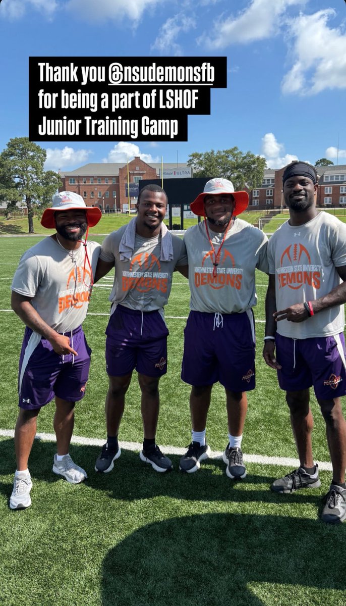 NSUDemons's tweet image. Having a great weekend with @LaSportsHall! 🤘🔥