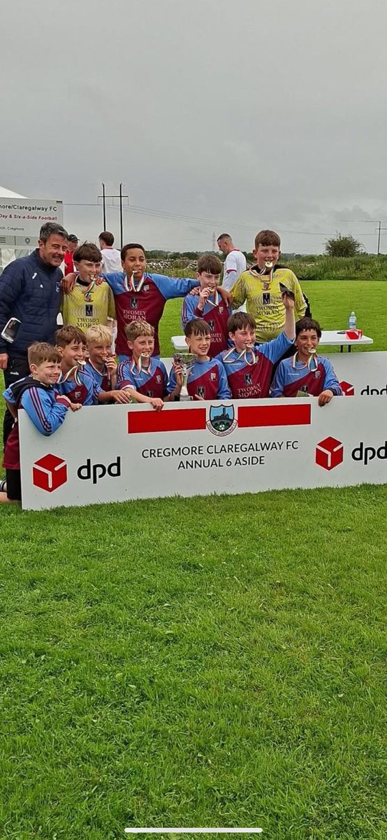Mervue United F.C. (@mervueunitedafc) on Twitter photo Well done to our Under 12 squad who won the first <a href="/cregmoreclarega/">Cregmore C'Galway FC</a> 6 A Side tournament today. They played a total of 8 games without conceding a single goal. Jacob Keaveney with semi winner and Dean O'Halloran scoring the winner in the final.
Well done to all the boys 👏👏👏 Well done to our Under 12 squad who won the first <a href="/cregmoreclarega/">Cregmore C'Galway FC</a> 6 A Side tournament today. They played a total of 8 games without conceding a single goal. Jacob Keaveney with semi winner and Dean O'Halloran scoring the winner in the final.
Well done to all the boys 👏👏👏