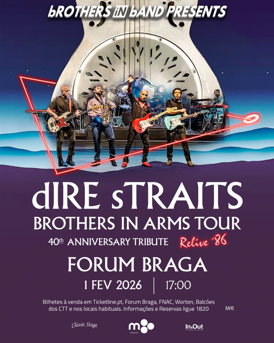 bROTHERS iN bAND (@brothersinband2) on Twitter photo 🇵🇹 Celebra os 4️⃣0️⃣ anos do lendário álbum dos dIRE sTRAITS num show inesquecível!
30 janeiro Coliseu #Porto
31 janeiro Coliseu #Lisboa
1 fevereiro Forum #Braga
🎟️ brothersinband.net
#brothersinarms #brothersinband #direstraits #markknopfler #portugal
❤️ <a href="/DireStraits77/">Dire Straits 🎸</a> 🇵🇹 Celebra os 4️⃣0️⃣ anos do lendário álbum dos dIRE sTRAITS num show inesquecível!
30 janeiro Coliseu #Porto
31 janeiro Coliseu #Lisboa
1 fevereiro Forum #Braga
🎟️ brothersinband.net
#brothersinarms #brothersinband #direstraits #markknopfler #portugal
❤️ <a href="/DireStraits77/">Dire Straits 🎸</a>