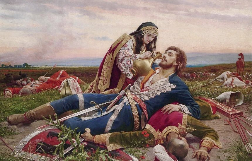 sinishajm's tweet image. 🇷🇸 Aujourd'hui, mon peuple célèbre Vidovdan, jour emblématique de la bataille de Kosovo Polje contre l'Empire Ottoman en 1389.
Malgré la défaite, les Serbes ont continué le combat pour préserver leur identité et aujourd’hui, leur sacrifice est toujours honoré.
Zivela Srbija.