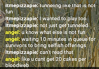 angelolooTW's tweet photo. my mission as a killer during the event and hardcore tunnel people who dont bring cakes and let the rest escape https://t.co/MKRKAPyjFK