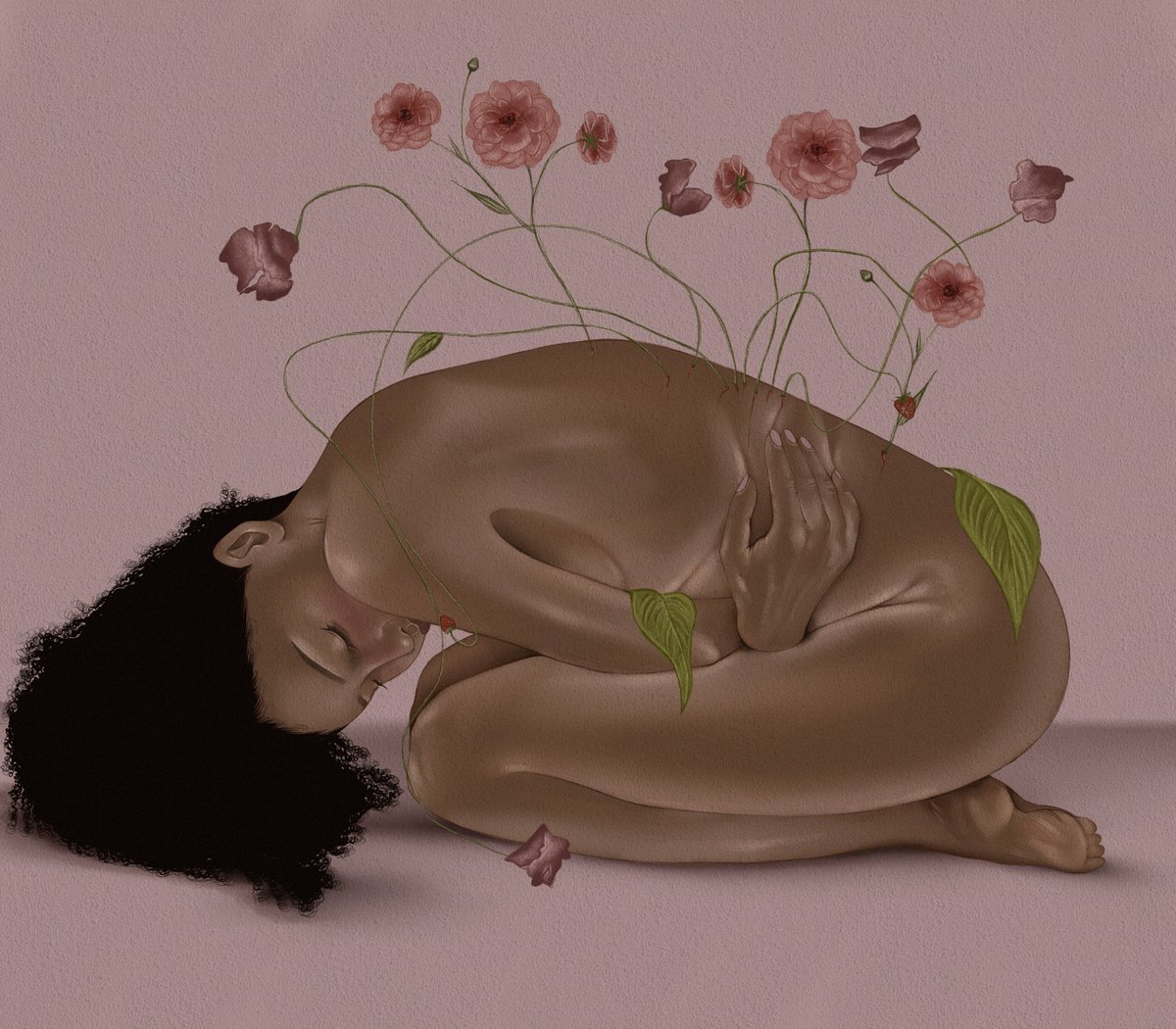 "Flowers grew in the saddest parts of me" 2025, Lana Denina