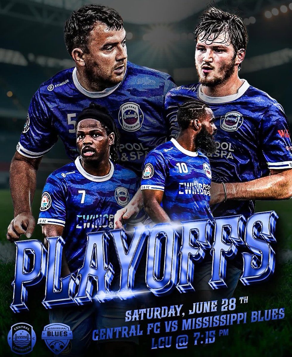 cenlafc's tweet image. We’re back, and we want it all 🏆

Tonight, we take on familiar faces Mississippi Blues in our playoff semifinal.

It’s time to get loud, Cenla 📢

🏟️ Louisiana Christian University (Wildcat Field)
⏰ 7:15 p.m.
🆚 Mississippi Blues

#gcl2 #cenlafc #nonleagueamerica
