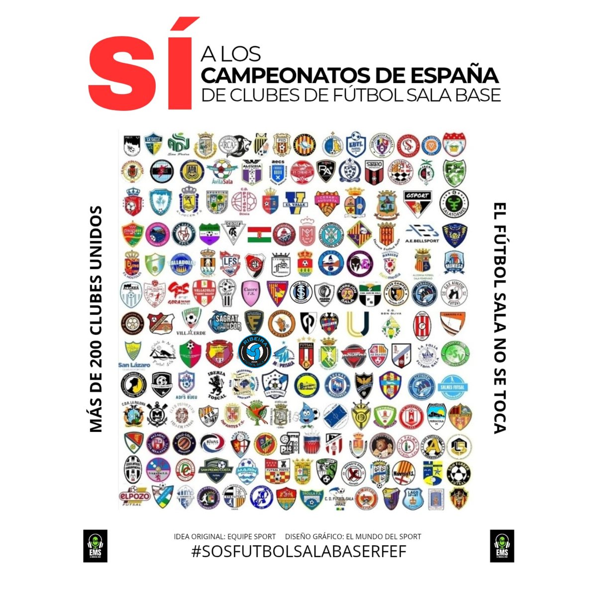 🚩 SÍ A LOS CAMPEONATOS DE ESPAÑA DE CLUBES DE FÚTBOL SALA BASE 
🚩 El Fútbol Sala NO se toca
🚩 Responsables: Presidentes Territoriales y <a href="/rfef/">RFEF</a>

💬  Nuestra base merece respeto. 

<a href="/rfef/">RFEF</a> @rfef_futsal @ffm_oficial

#SOSFUTSALBASE
#SICAMPEONATOSDEESPAÑA
#CLUBESBASEFUTSAL