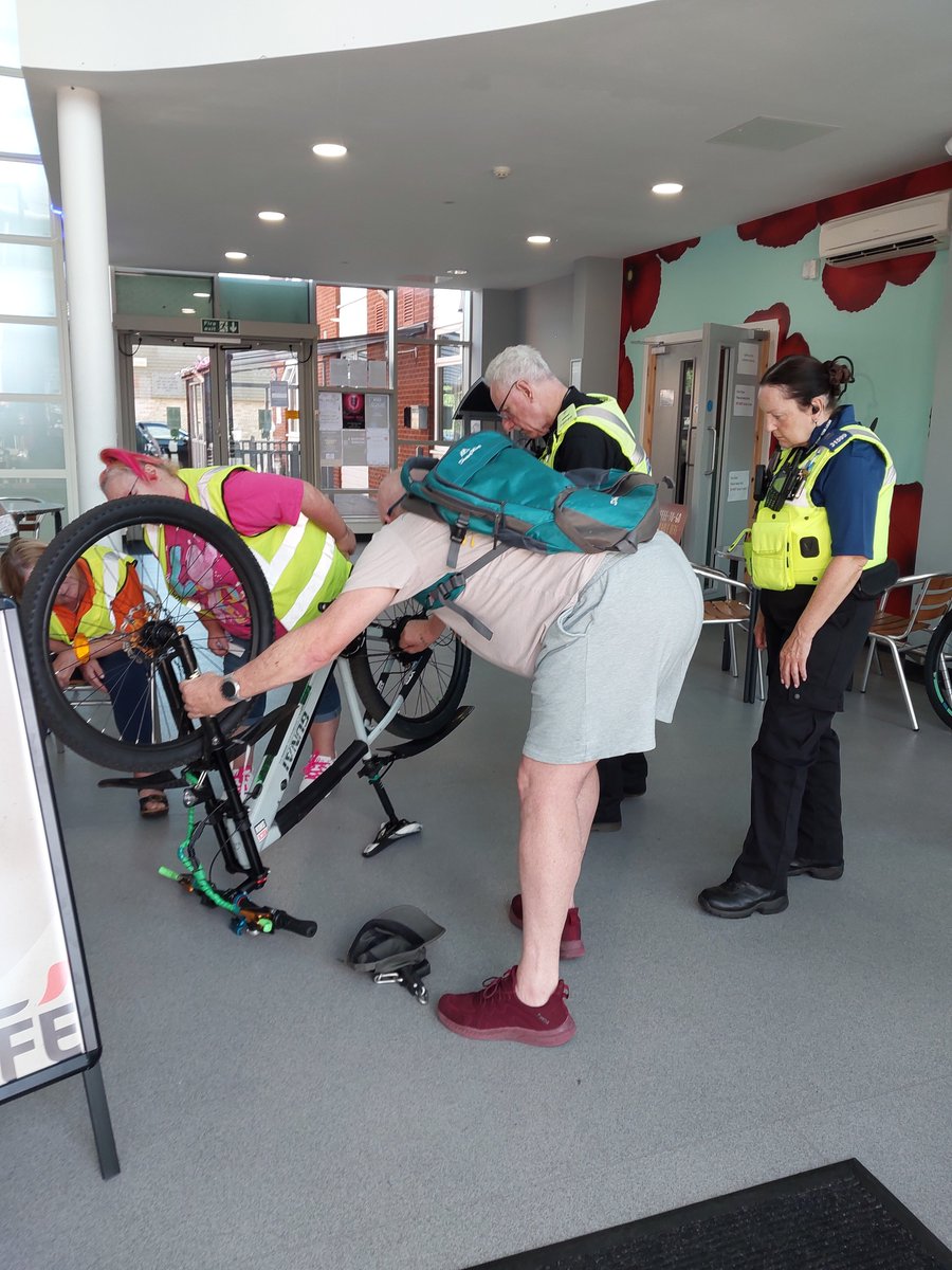 Shirley Officers have today held a bike marking event at The Royal British Legion Shirley. A big thank you to the Shirley Streetwatch group for your assistance.

Registering and marking your bike makes it more likely to get it back should it be stolen.

bikeregister.com