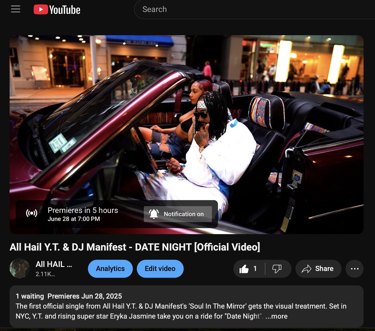 7pm Est…Pull up 🛞💨
youtu.be/P8zDOQlUYOI?si…