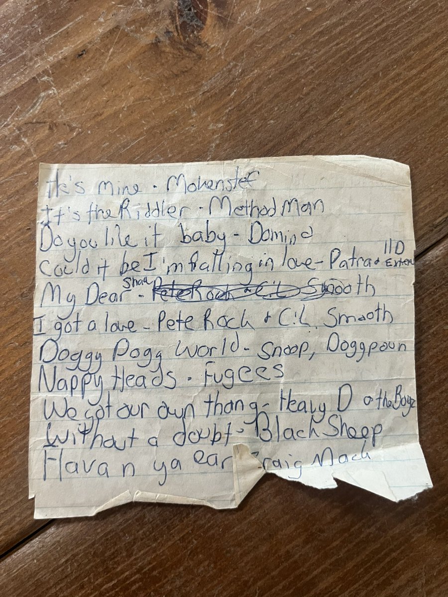 A bonus from doing some basement cleaning… found a few of my mixtapes from back in the day. Tempted to turn these into Spotify playlists and throw a dance party tonight