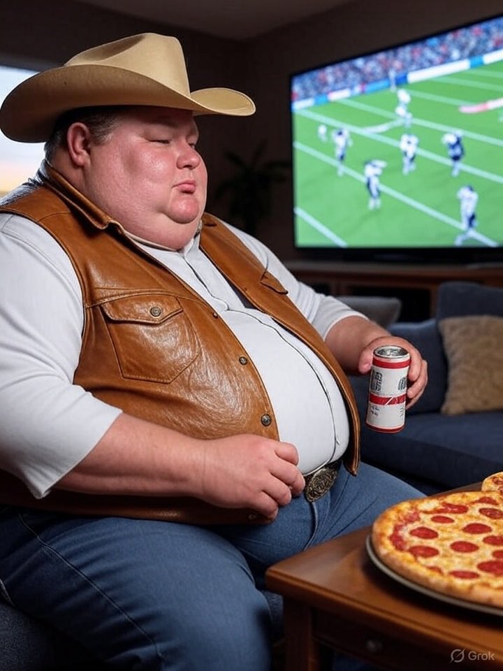 DasRgen3's tweet image. I’m all ‘bout them sports, y’all! Most of my free time’s spent parked in front of the TV, watchin’ games with a cold one in hand and a slice of my favorite pizza. Just sayin’.
