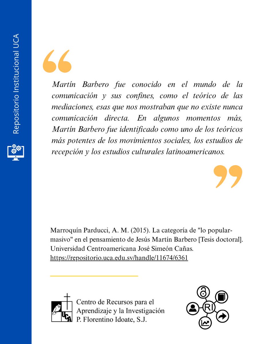 📖📖Te invitamos a leer la siguiente publicación, la cual puedes encontrar en el repositorio institucional.
Consúltala aquí:
repositorio.uca.edu.sv/entities/publi…