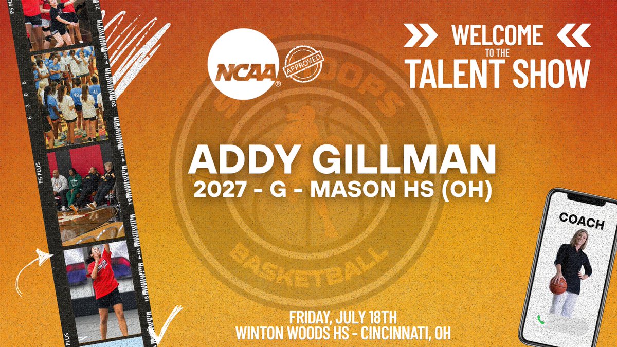 She Hoops Basketball (@shehoopsbball) on Twitter photo We are happy to welcome <a href="/addygillman32/">Addy Gillman</a> to the Talent Show in Cincinnati in July!
An opportunity for extra college exposure in front of coaches from all levels!
๐๏ธ Friday, July 18th
โฐ 8 AM
๐ Winton Woods HS (Cincinnati)
Secure your spot today:
shehoopsbasketball.sportngin.com/register/form/โฆ We are happy to welcome <a href="/addygillman32/">Addy Gillman</a> to the Talent Show in Cincinnati in July!
An opportunity for extra college exposure in front of coaches from all levels!
๐๏ธ Friday, July 18th
โฐ 8 AM
๐ Winton Woods HS (Cincinnati)
Secure your spot today:
shehoopsbasketball.sportngin.com/register/form/โฆ