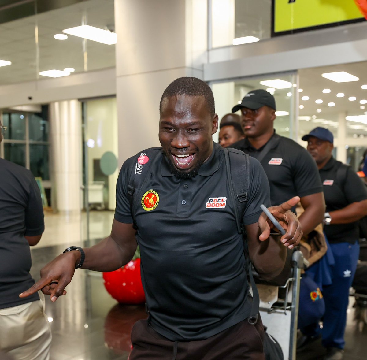 UgandaRugby's tweet photo. Touchdown Feeling 
🇺🇬🇺🇬🇺🇬

🔥We are So UG🔥

🏆Rugby Africa Cup 2025🏆
🗓️8th-19th July 2025
📍Mandela National Stadium 

#RACUG25 
#FeelTheAfricanSpirit https://t.co/CwlwEiOMlk