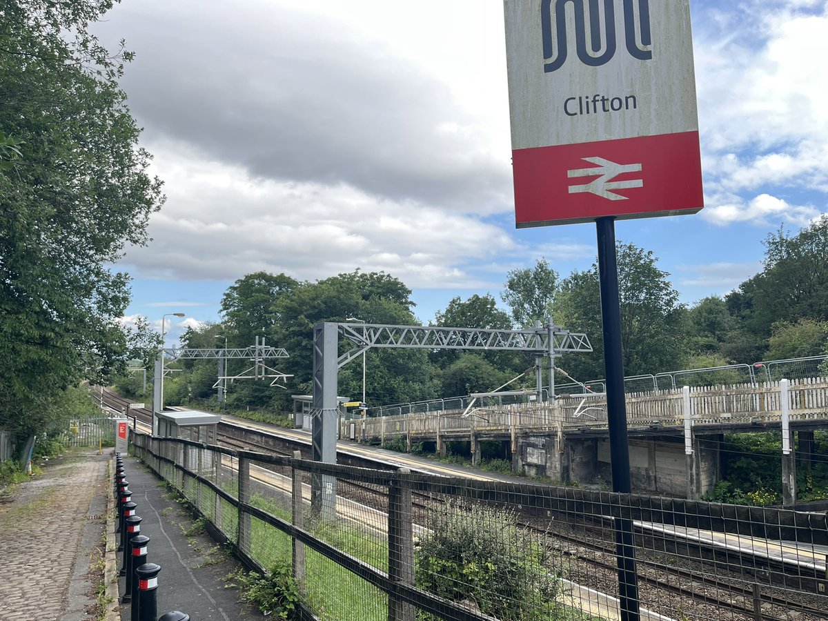 Today's Railways UK (@todaysrailways) on Twitter photo There’s a third station in Gtr Manchester that’s in the ten least used stations, forgotten & neglected Clifton on the Manchester-Bolton line, served by just one train a day in each direction Mon-Sat. Today’s 17.52 Stalybridge-Southport calls in the hands of <a href="/northernassist/">NORTHERN 🚆</a> 769431 There’s a third station in Gtr Manchester that’s in the ten least used stations, forgotten & neglected Clifton on the Manchester-Bolton line, served by just one train a day in each direction Mon-Sat. Today’s 17.52 Stalybridge-Southport calls in the hands of <a href="/northernassist/">NORTHERN 🚆</a> 769431