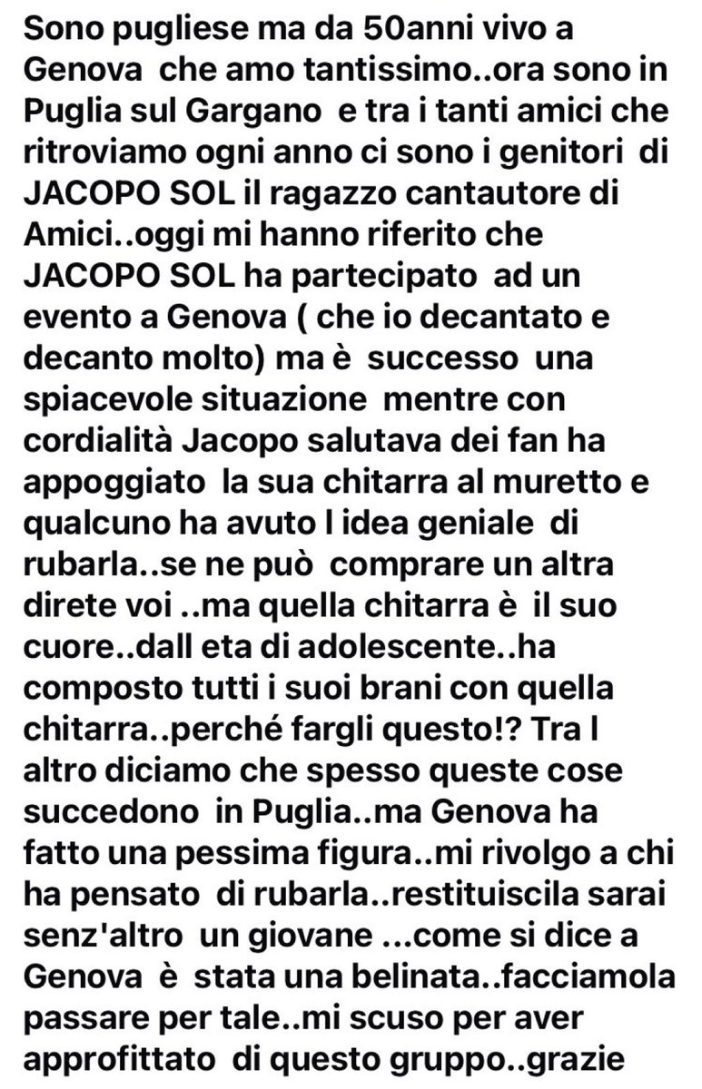 Possiamo ritrovare questa chitarra per piacere