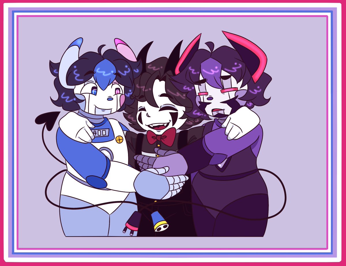 RetiHajni's tweet image. I need to draw the bots more 💙❤️💜 @EMO06071753 #RoboticXSMG #SMG4 #SMG3 #smg4au #smg4fanart #smg3fanart