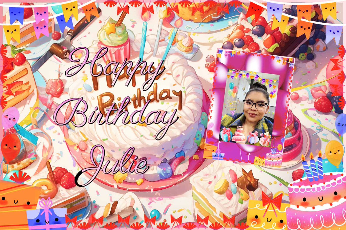 🌸Happy Birthday Julie🌸
🌸🎂🍰🌸🎂🍰🌸🎂🍰🌸

#HappyBirthday #Julie #SisterInLaw #Comadre
