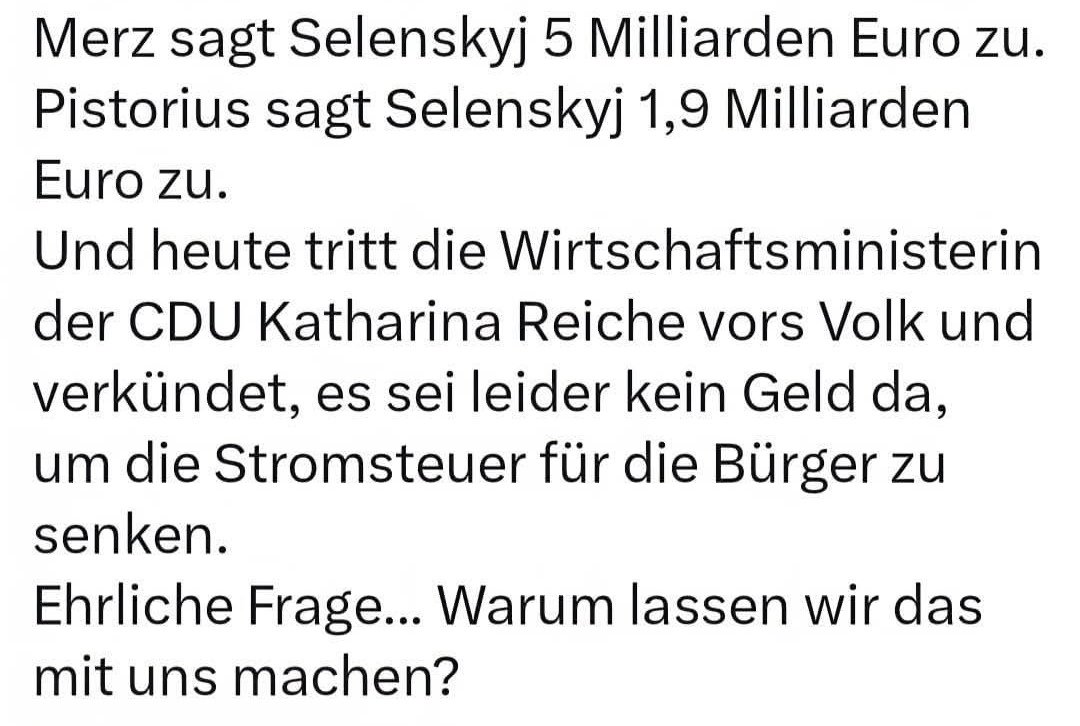 Warum lassen wir das mit uns machen...???