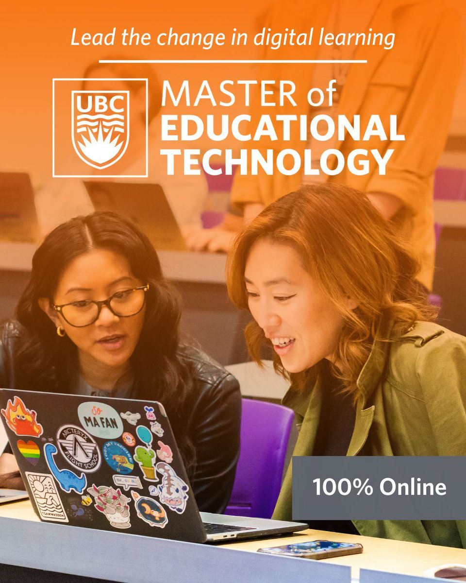 Enhance your ability to teach with digital technologies based on contemporary learning theory. Join the UBC MET program and learn how to best implement these technologies in a variety of different contexts: buff.ly/kZ3AzxQ