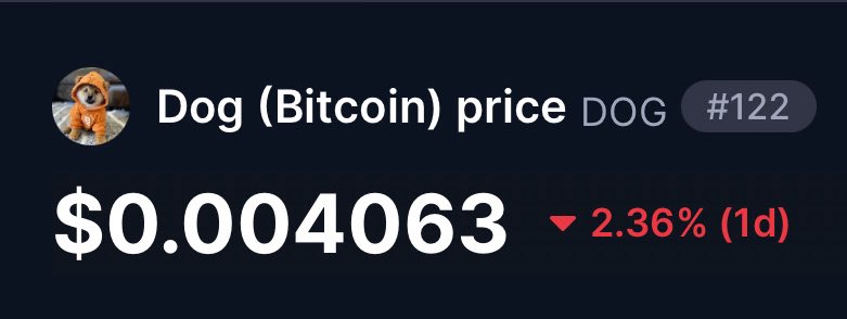 CoinsWeb3's tweet photo. Hey @krakenfx the $DOG ticker will
look more appealing to your users in the app if you put $DOG (Bitcoin) instead of $DOG (Runes) 🫡 https://t.co/QhlBJd7CAo