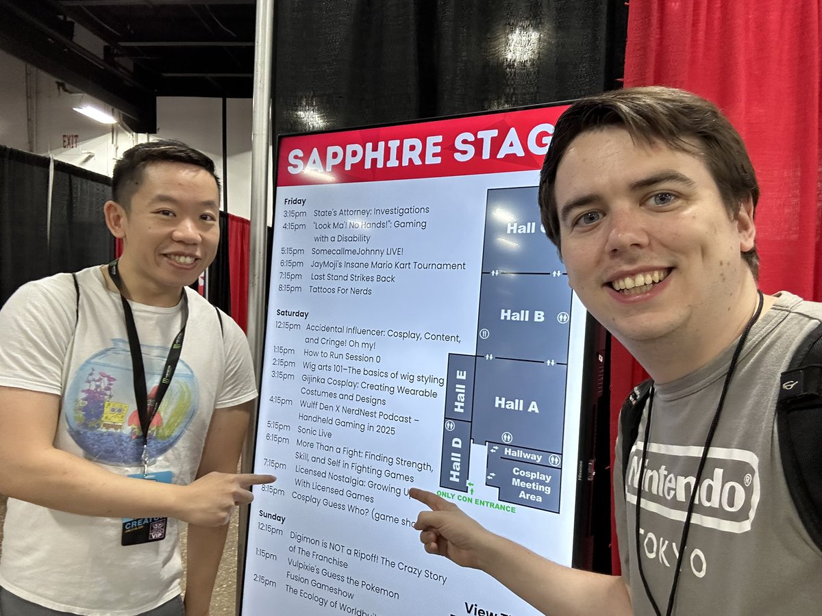 ZakPak (@zakpakyt) on Twitter photo Hey guys!
<a href="/RidersDX/">ridersdx.bsky.social</a>, <a href="/JessKozdra/">Jess Kozdra</a> and myself are doing a freakin PANEL later!!
Come join us at the Sapphire Stage at 7:15pm at <a href="/TooManyGames/">TooManyGames</a> to see the panel! Hey guys!
<a href="/RidersDX/">ridersdx.bsky.social</a>, <a href="/JessKozdra/">Jess Kozdra</a> and myself are doing a freakin PANEL later!!
Come join us at the Sapphire Stage at 7:15pm at <a href="/TooManyGames/">TooManyGames</a> to see the panel!