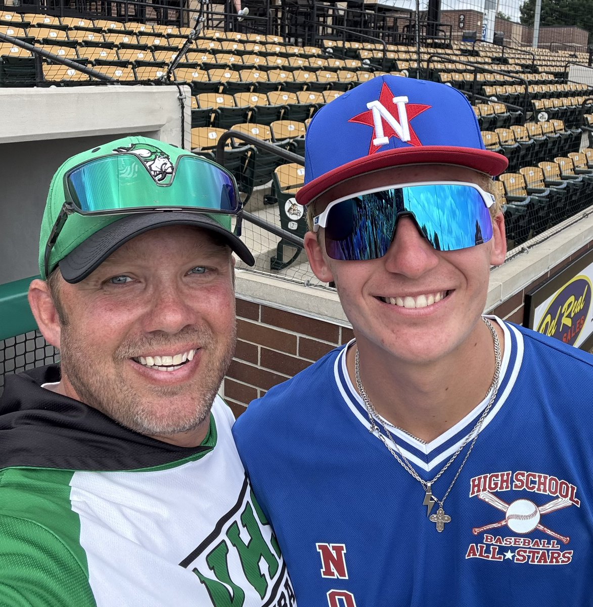 Caden Crowell representing VHS baseball down at the IHSBCA North/South All-Star game!!  Caden will be pitching the first 3 innings tomorrow at beautiful Loeb stadium in Lafayette.  12:00 est. Come on down!!!