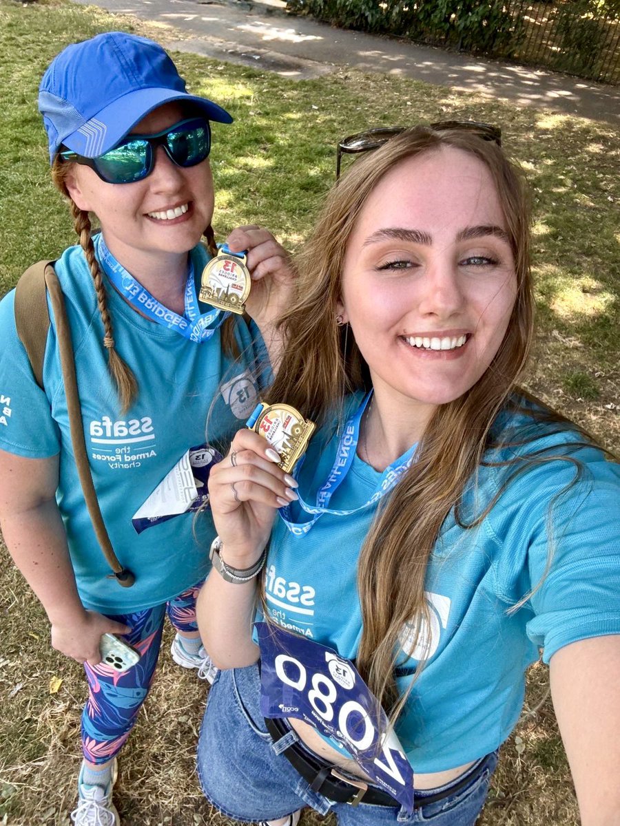 13 Bridges and 10 miles, all for <a href="/SSAFA/">SSAFA</a> Happy Armed Forces Day 💙❤️🩵 ssafa.enthuse.com/pf/d1520/ACU#!/ xX