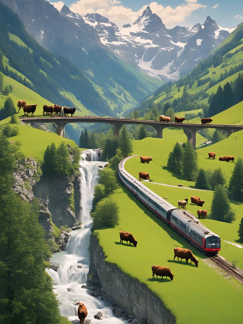 Magical Switzerland ˜🌌🚀🏙️